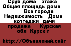 Сруб дома 2 этажа › Общая площадь дома ­ 200 - Все города Недвижимость » Дома, коттеджи, дачи продажа   . Курская обл.,Курск г.